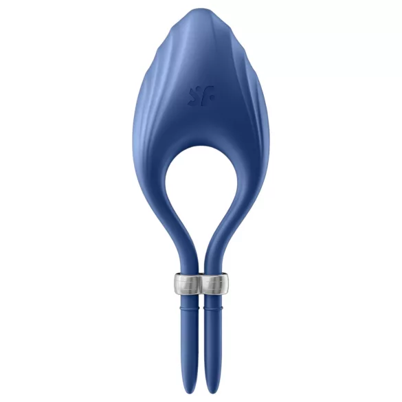 Satisfyer Duelist - anel peniano vibratório recarregável - silicone azul