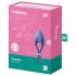 Satisfyer Duelist - anel peniano vibratório recarregável - silicone azul