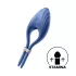 Satisfyer Duelist - anel peniano vibratório recarregável - silicone azul