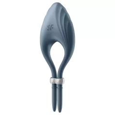   Satisfyer Duelist - anel peniano vibratório recarregável - silicone cinza