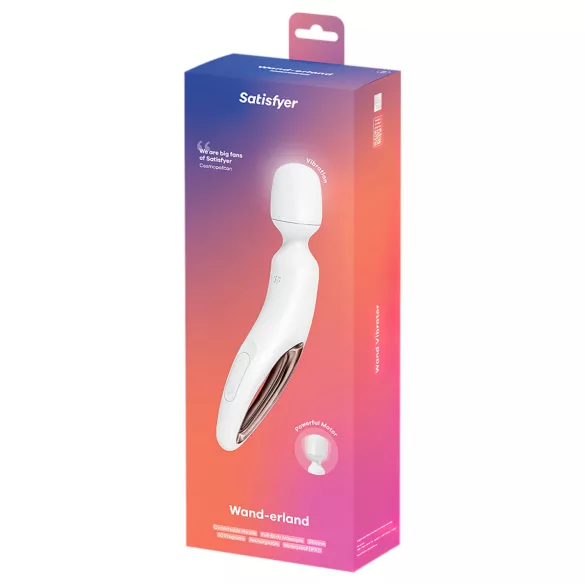 Satisfyer Wand-erland - massageador vibratório (branco)