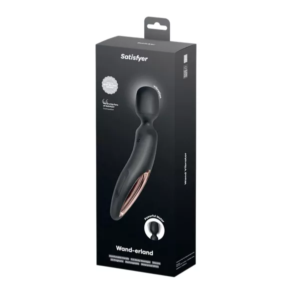 Satisfyer Wand-erland - massageador vibrador corporal recarregável - preto