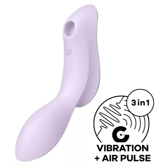 Satisfyer Curvy Trinity 2 - vibrador clitoriano sucção 2 em 1 - lilás