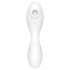 Satisfyer Curvy Trinity 5+ - Vibrador Inteligente 2 em 1 (Branco)