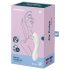 Satisfyer Curvy Trinity 5+ - Vibrador Inteligente 2 em 1 (Branco)