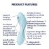 Satisfyer Curvy Trinity 5+ - Smart 2 em 1 Vibrador (Azul)