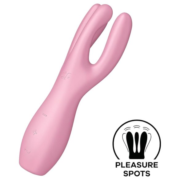 Satisfyer Threesome 3 - Vibrador Recarregável para Clitóris (Rosa)