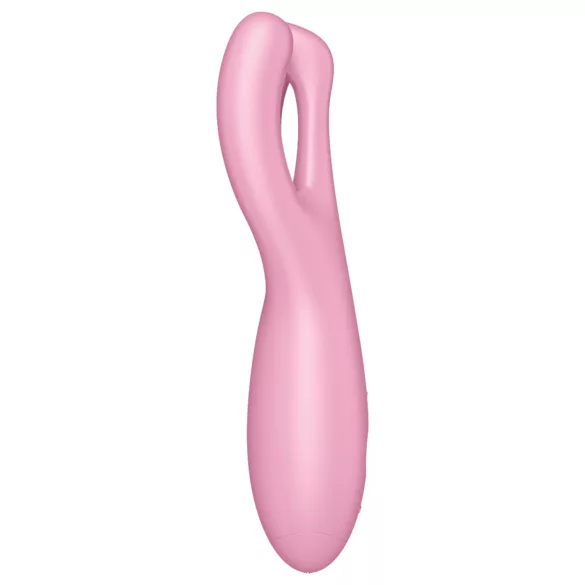 Satisfyer Threesome 4 - Vibrador de clitóris controlado por app (rosa)