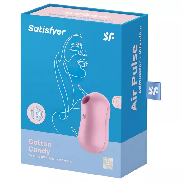 Satisfyer Cotton Candy - vibrador clitóris sucção recarregável - lilás