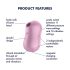 Satisfyer Algodão Doce - Vibrador de Clitóris com Ondas de Ar (Roxo)