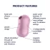 Satisfyer Cotton Candy - vibrador clitóris sucção recarregável - lilás