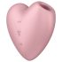 Satisfyer Cutie Heart - Vibrador de Sucção com Bateria (Rosa)