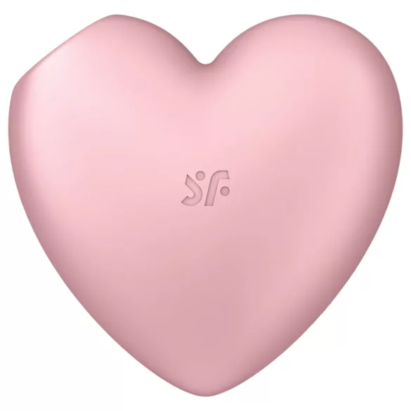 Satisfyer Cutie Heart - vibrador clitóris sucção recarregável - silicone rosa