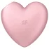 Satisfyer Cutie Heart - vibrador clitóris sucção recarregável - silicone rosa