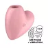 Satisfyer Cutie Heart - vibrador clitóris sucção recarregável - silicone rosa