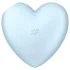 Satisfyer Cutie Heart - vibrador clitóris ondas de ar recarregável azul