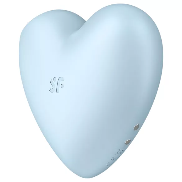Satisfyer Cutie Heart - vibrador clitóris ondas de ar recarregável azul