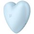 Satisfyer Cutie Heart - Vibrador de Estímulo Clitoriano a Ar com Bateria (Azul)