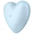 Satisfyer Cutie Heart - vibrador clitóris ondas de ar recarregável azul
