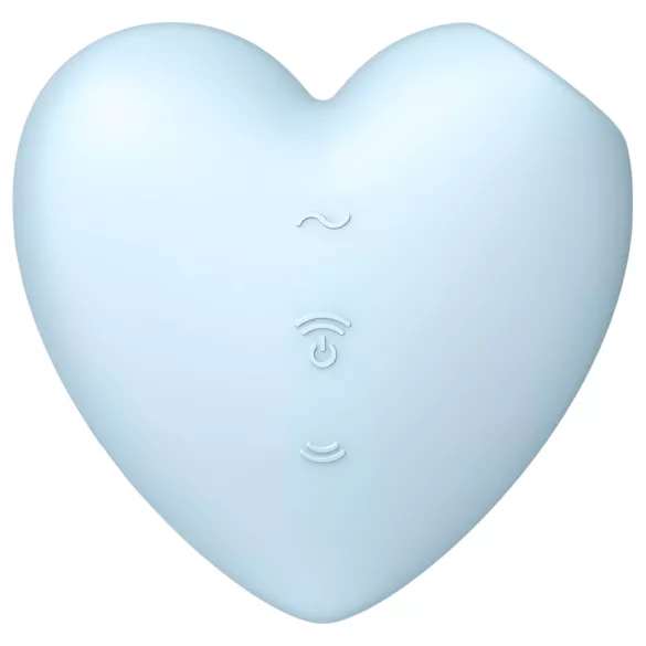 Satisfyer Cutie Heart - vibrador clitóris ondas de ar recarregável azul