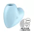 Satisfyer Cutie Heart - vibrador clitóris ondas de ar recarregável azul