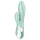 Satisfyer - vibrador coelho com sucção e inflável - menta