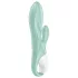 Satisfyer - vibrador coelho com sucção e inflável - menta