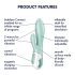 Satisfyer Air Pump Bunny 5 - Vibrador Inteligente Inflável (Menta)