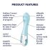 Vibrador Inteligente Satisfyer Air Pump 5 - azul