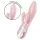 Satisfyer - vibrador inflável coelho com sucção - silicone rosa