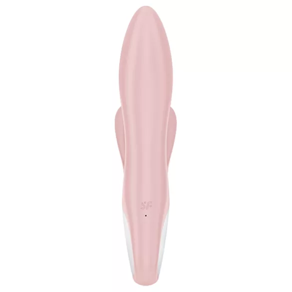 Satisfyer - vibrador inflável coelho com sucção - silicone rosa