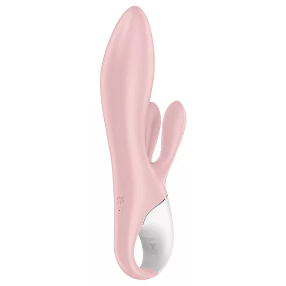 Satisfyer - vibrador inflável coelho com sucção - silicone rosa