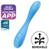 Satisfyer G-spot Flex 4 - Vibrador de ponto G controlado por app (turquesa)
