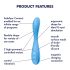 Satisfyer G-spot Flex 4 - Vibrador Inteligente para o Ponto G (Turquesa)