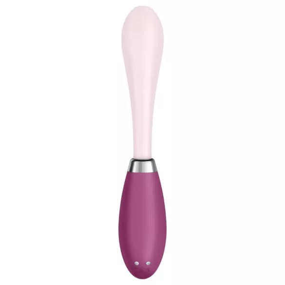 Satisfyer - vibrador ponto G recarregável - silicone rosa-vermelho