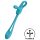 Satisfyer Plug & Play - vibrador anal e anel peniano recarregável (azul)
