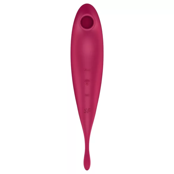 Satisfyer Twirling Pro - Vibrador de clitóris controlado por app (vermelho)