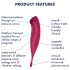 Satisfyer Twirling Pro - vibrador inteligente 2 em 1 para clitóris (vermelho)