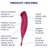 Satisfyer Twirling Pro - Vibrador de clitóris controlado por app (vermelho)