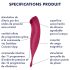Satisfyer Twirling Pro - vibrador inteligente 2 em 1 para clitóris (vermelho)