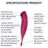 Satisfyer Twirling Pro - Vibrador de clitóris controlado por app (vermelho)