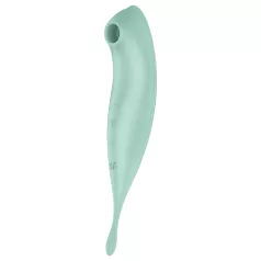 Satisfyer Twirling Pro - vibrador clitóris 2 em 1 - menta