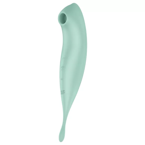 Satisfyer Twirling Pro - vibrador clitóris 2 em 1 - menta