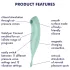 Satisfyer Twirling Pro - vibrador clitóris 2 em 1 - menta