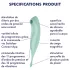 Satisfyer Twirling Pro - vibrador clitóris 2 em 1 - menta