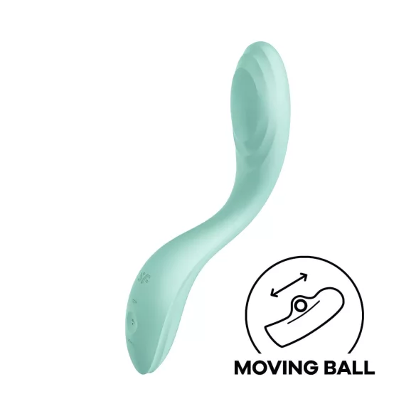 Satisfyer Rrrolling - vibrador ponto G com esferas rotativas - menta