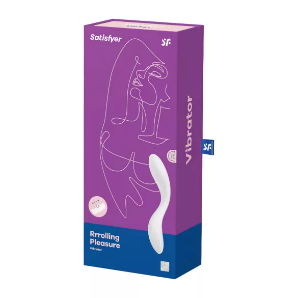 Satisfyer Rrrolling - vibrador ponto G com esferas móveis - branco