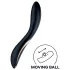 Satisfyer Rrrolling - vibrador ponto G com bolas móveis - silicone preto