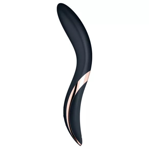 Satisfyer Rrrolling - vibrador ponto G com bolas móveis - silicone preto