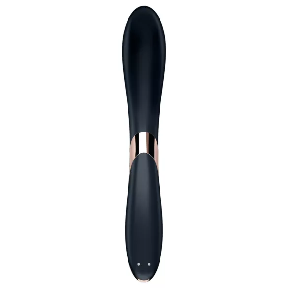 Satisfyer Rrrolling - vibrador ponto G com bolas móveis - silicone preto